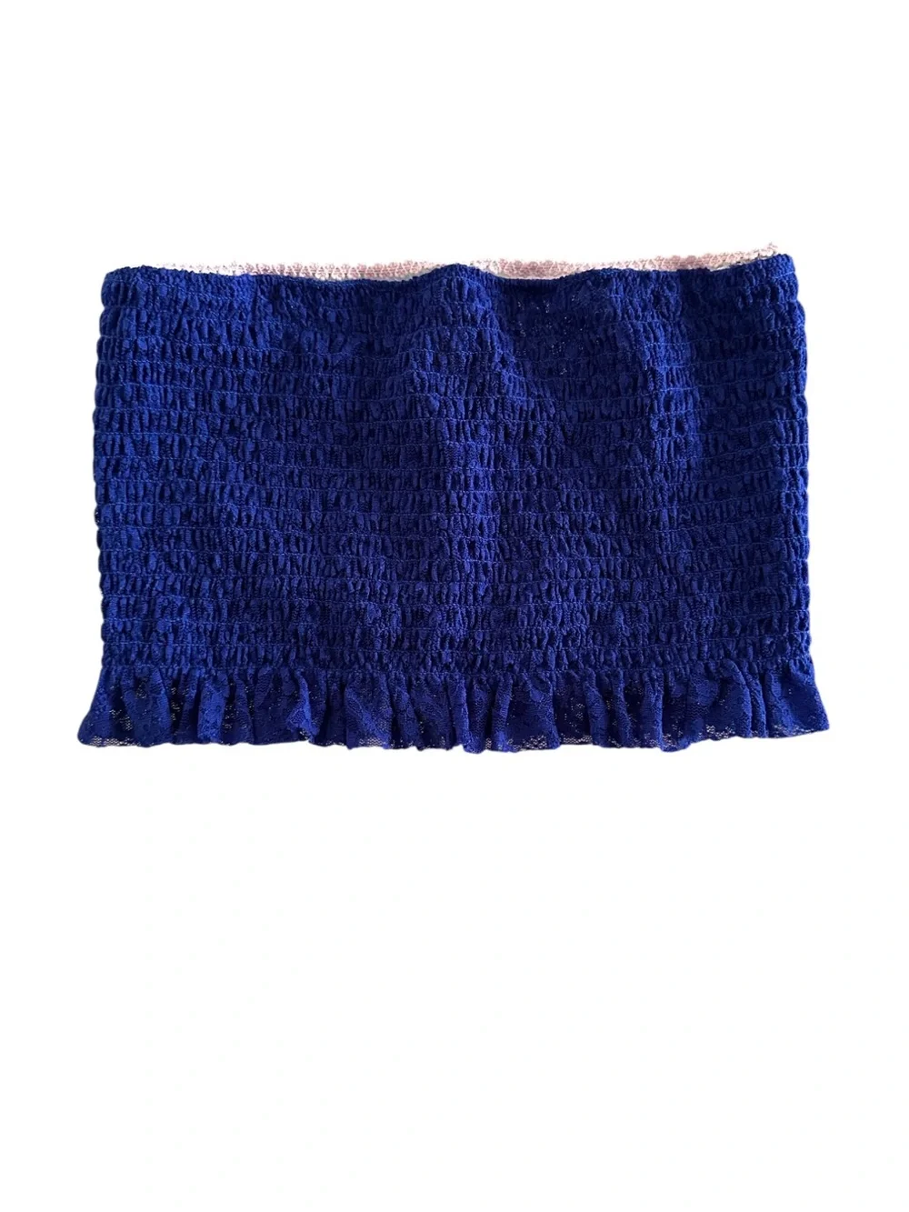 Intimately Free People Smocked Textured Bandeau Tube Top Size Medium Loungewear